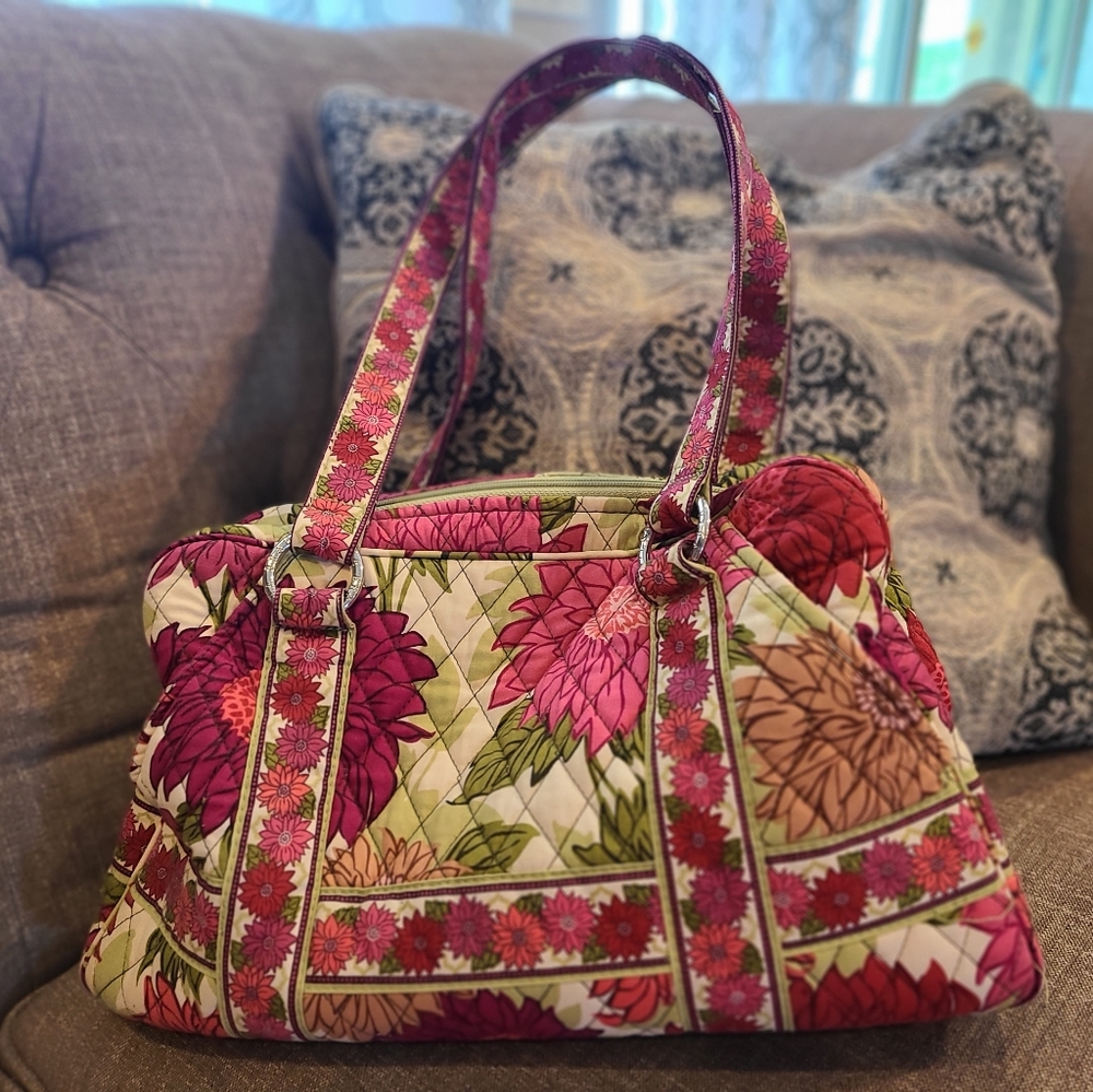Vera Bradley Squared Away Bag in Hello Dahlia